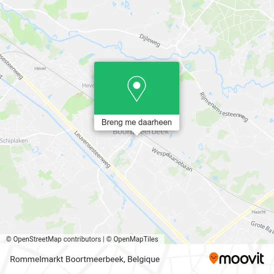 Rommelmarkt Boortmeerbeek kaart