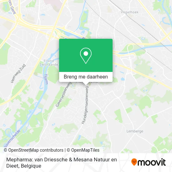 Mepharma: van Driessche & Mesana Natuur en Dieet kaart
