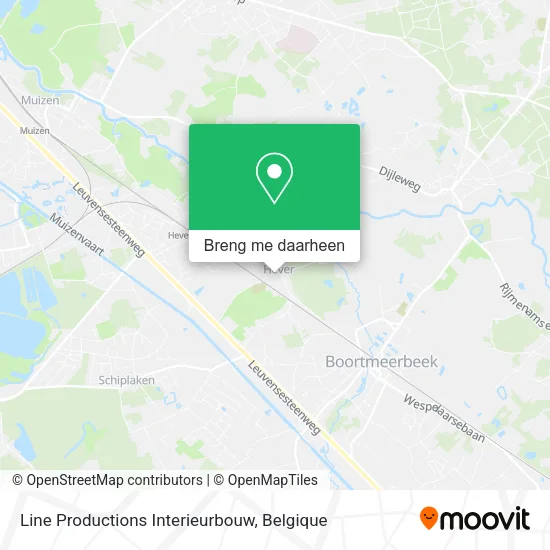 Line Productions Interieurbouw kaart