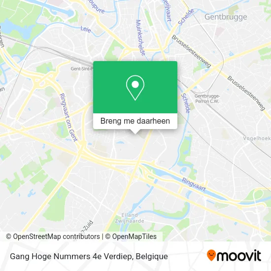 Gang Hoge Nummers 4e Verdiep kaart