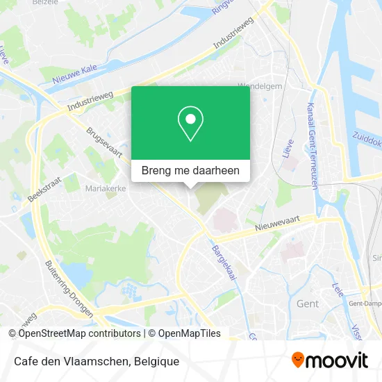 Cafe den Vlaamschen kaart