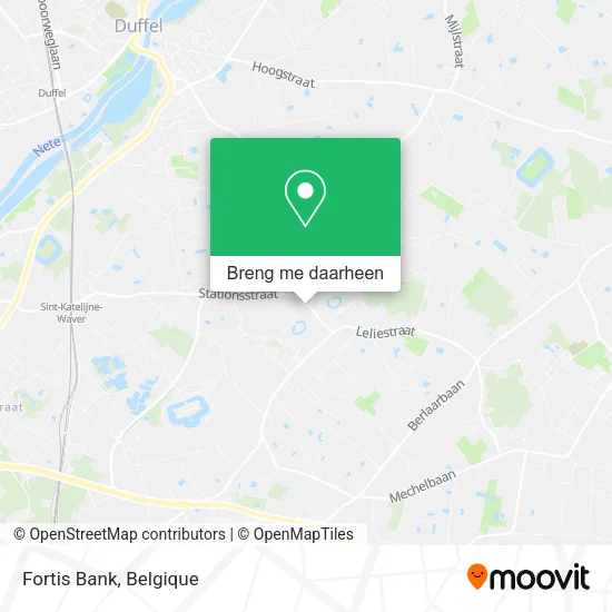 Fortis Bank kaart