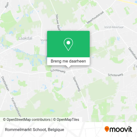 Rommelmarkt Schoot kaart