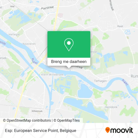 Esp: European Service Point kaart