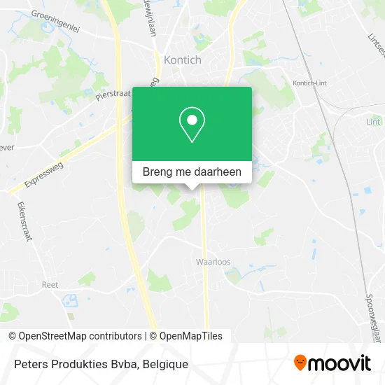 Peters Produkties Bvba kaart