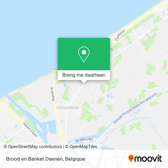 Brood en Banket Daenen kaart