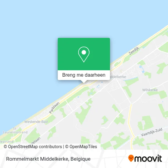 Rommelmarkt Middelkerke kaart