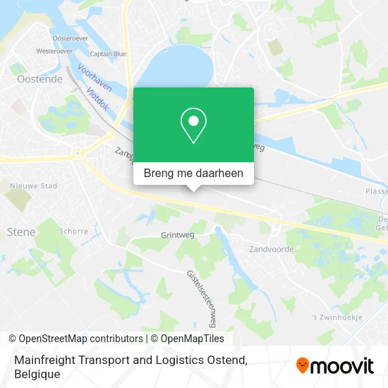 Mainfreight Transport and Logistics Ostend kaart