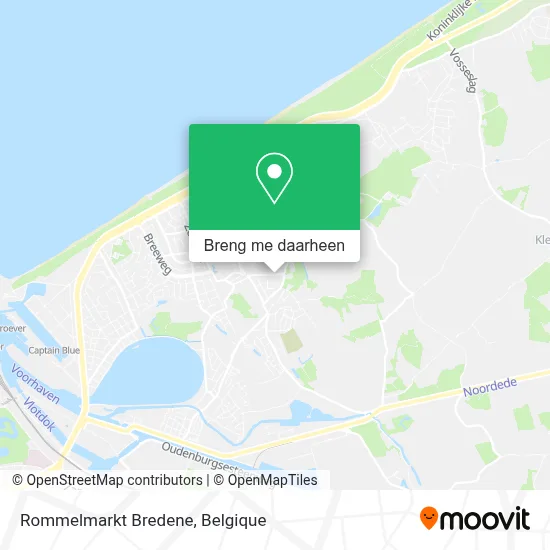 Rommelmarkt Bredene kaart