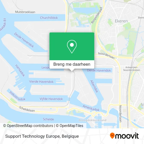 Support Technology Europe kaart
