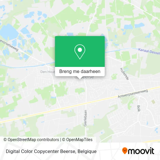 Digital Color Copycenter Beerse kaart