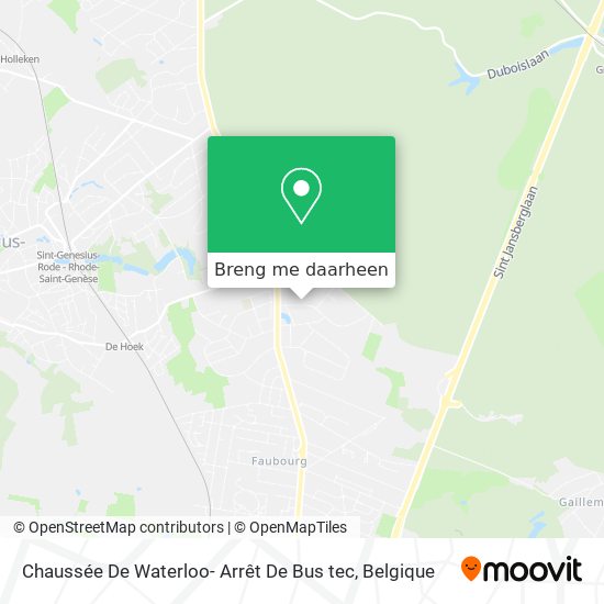 Chaussée De Waterloo- Arrêt De Bus tec kaart