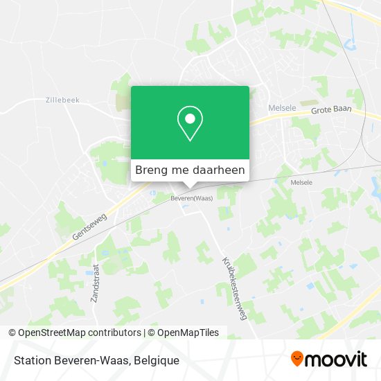 Station Beveren-Waas kaart