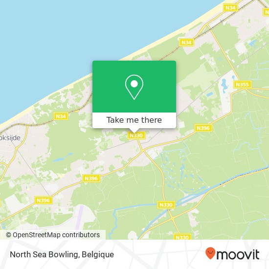 North Sea Bowling kaart