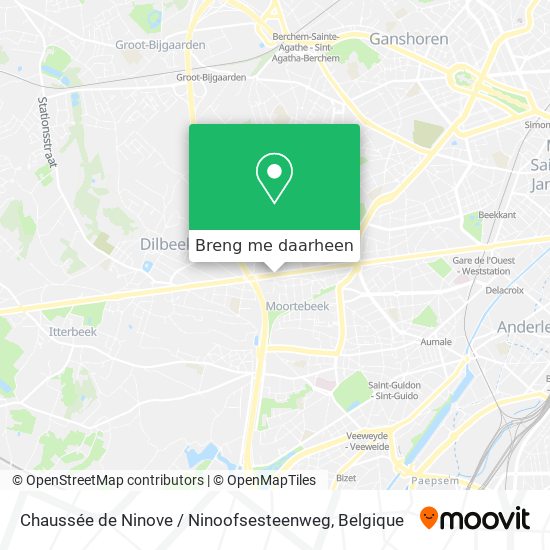 Chaussée de Ninove / Ninoofsesteenweg kaart