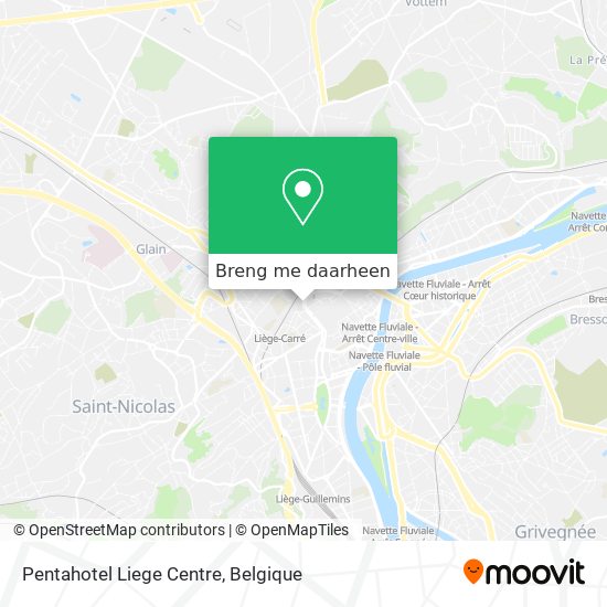 Pentahotel Liege Centre kaart