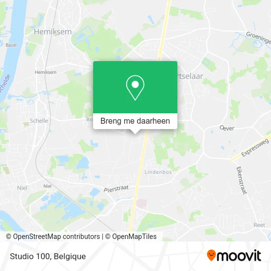 Studio 100 kaart