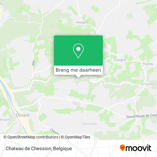 Chateau de Chession kaart