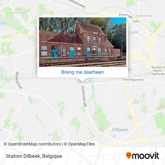 Station Dilbeek kaart