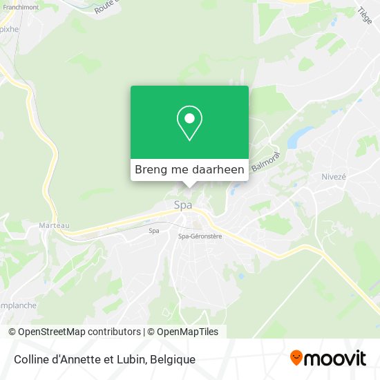 Colline d'Annette et Lubin kaart