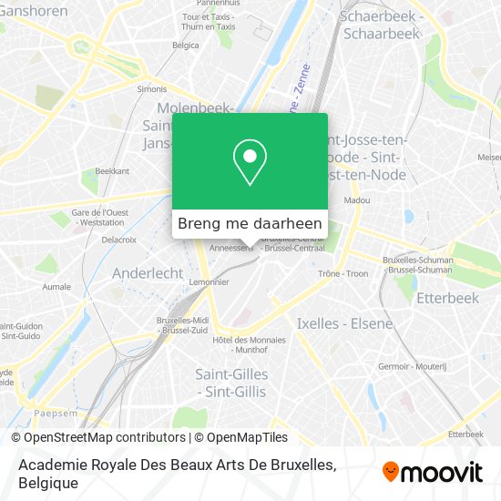 Academie Royale Des Beaux Arts De Bruxelles kaart