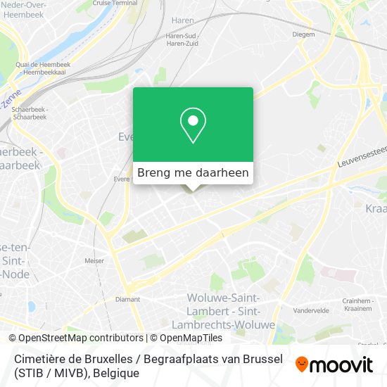 Cimetière de Bruxelles / Begraafplaats van Brussel (STIB / MIVB) kaart