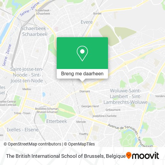 The British International School of Brussels kaart