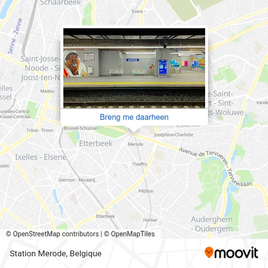 Station Merode kaart