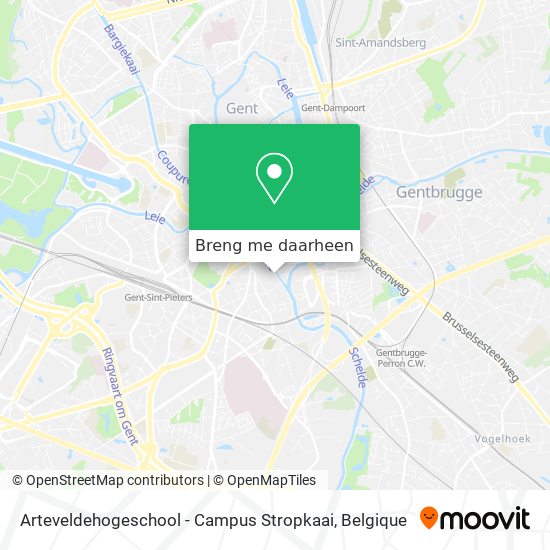 Arteveldehogeschool - Campus Stropkaai kaart