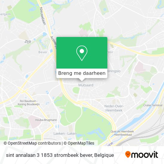 sint annalaan 3 1853 strombeek bever kaart