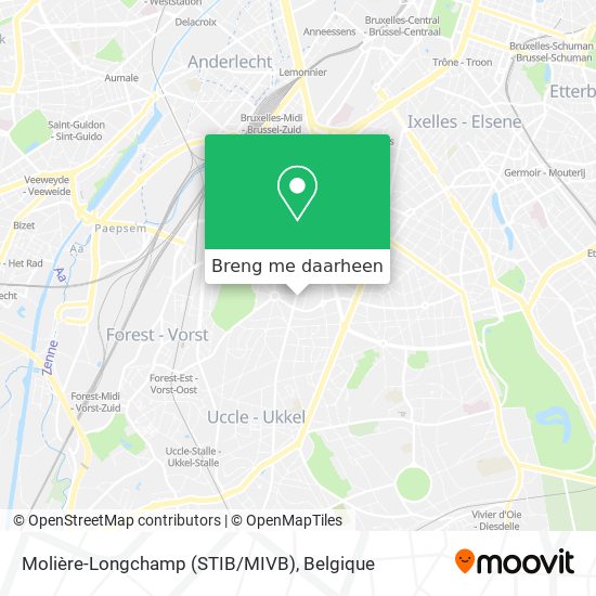 Molière-Longchamp (STIB/MIVB) kaart