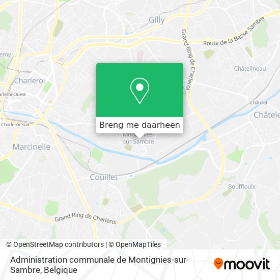 Administration communale de Montignies-sur-Sambre kaart