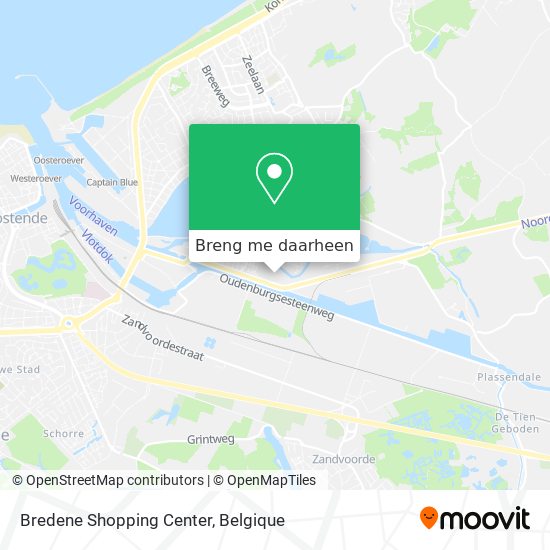 Bredene Shopping Center kaart