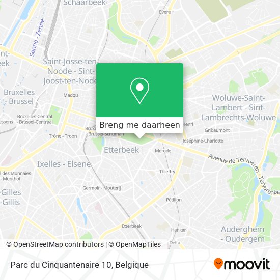 Parc du Cinquantenaire 10 kaart