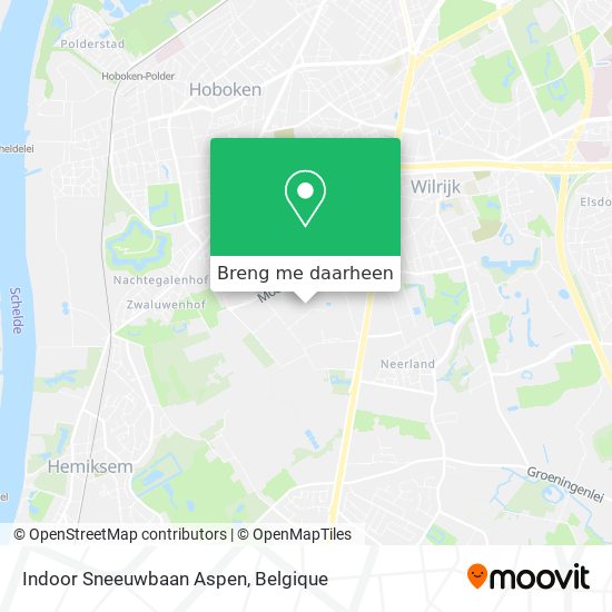 Indoor Sneeuwbaan Aspen kaart