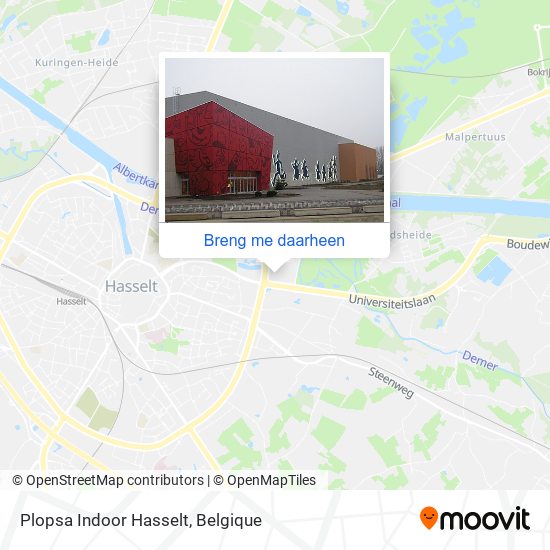 Plopsa Indoor Hasselt kaart