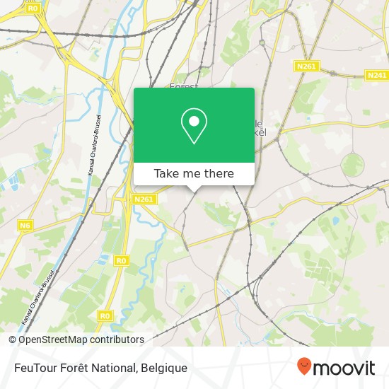 FeuTour Forêt National kaart