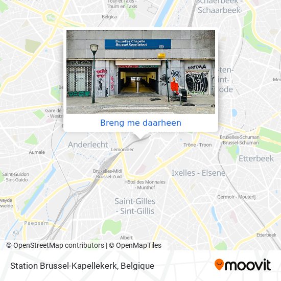 Station Brussel-Kapellekerk kaart