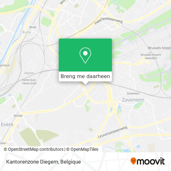 Kantorenzone Diegem kaart