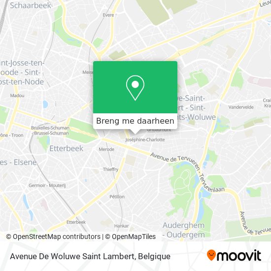 Avenue De Woluwe Saint Lambert kaart