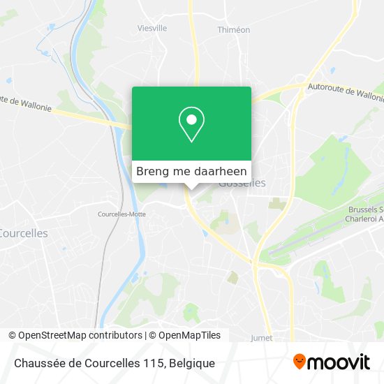 Chaussée de Courcelles 115 kaart