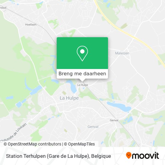 Station Terhulpen (Gare de La Hulpe) kaart