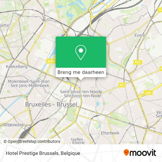 Hotel Prestige Brussels kaart