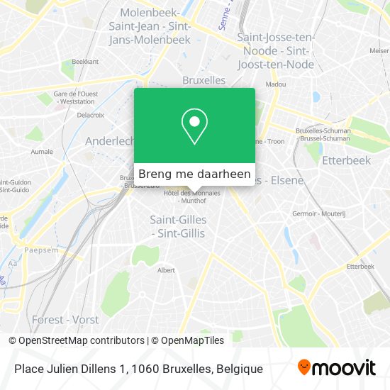 Place Julien Dillens 1, 1060 Bruxelles kaart