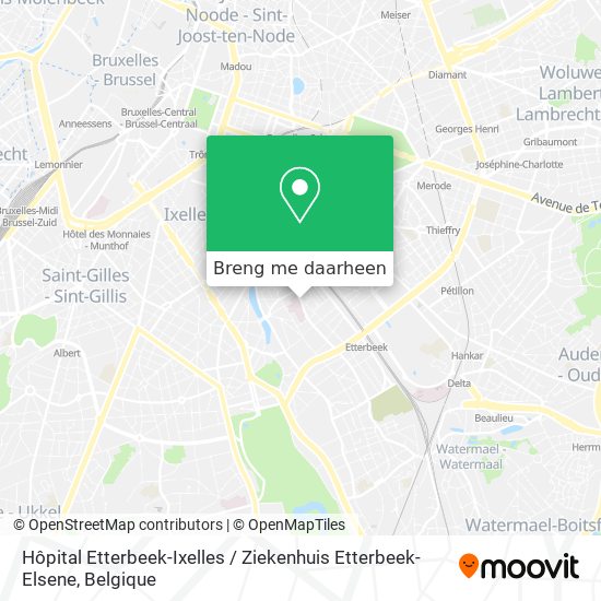 Hôpital Etterbeek-Ixelles / Ziekenhuis Etterbeek-Elsene kaart