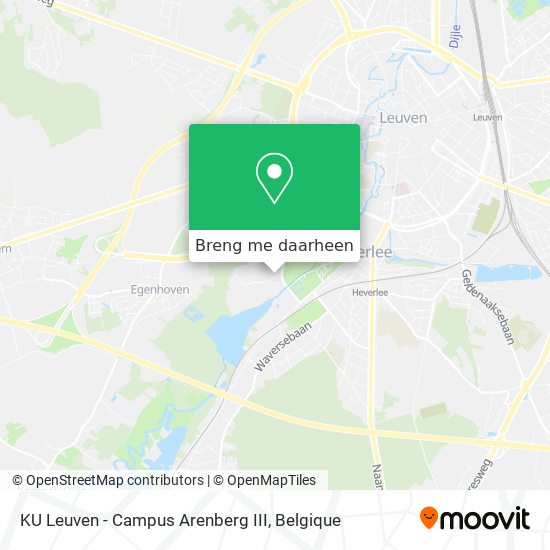 KU Leuven - Campus Arenberg III kaart