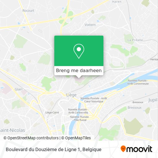 Boulevard du Douzième de Ligne 1 kaart