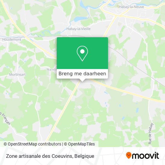 Zone artisanale des Coeuvins kaart