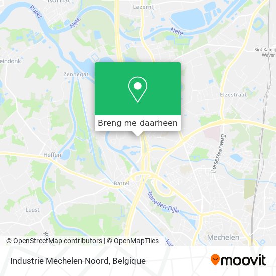 Industrie Mechelen-Noord kaart
