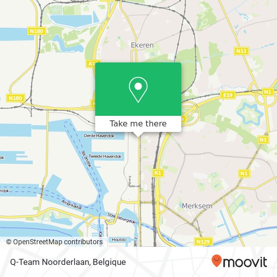 Q-Team Noorderlaan kaart